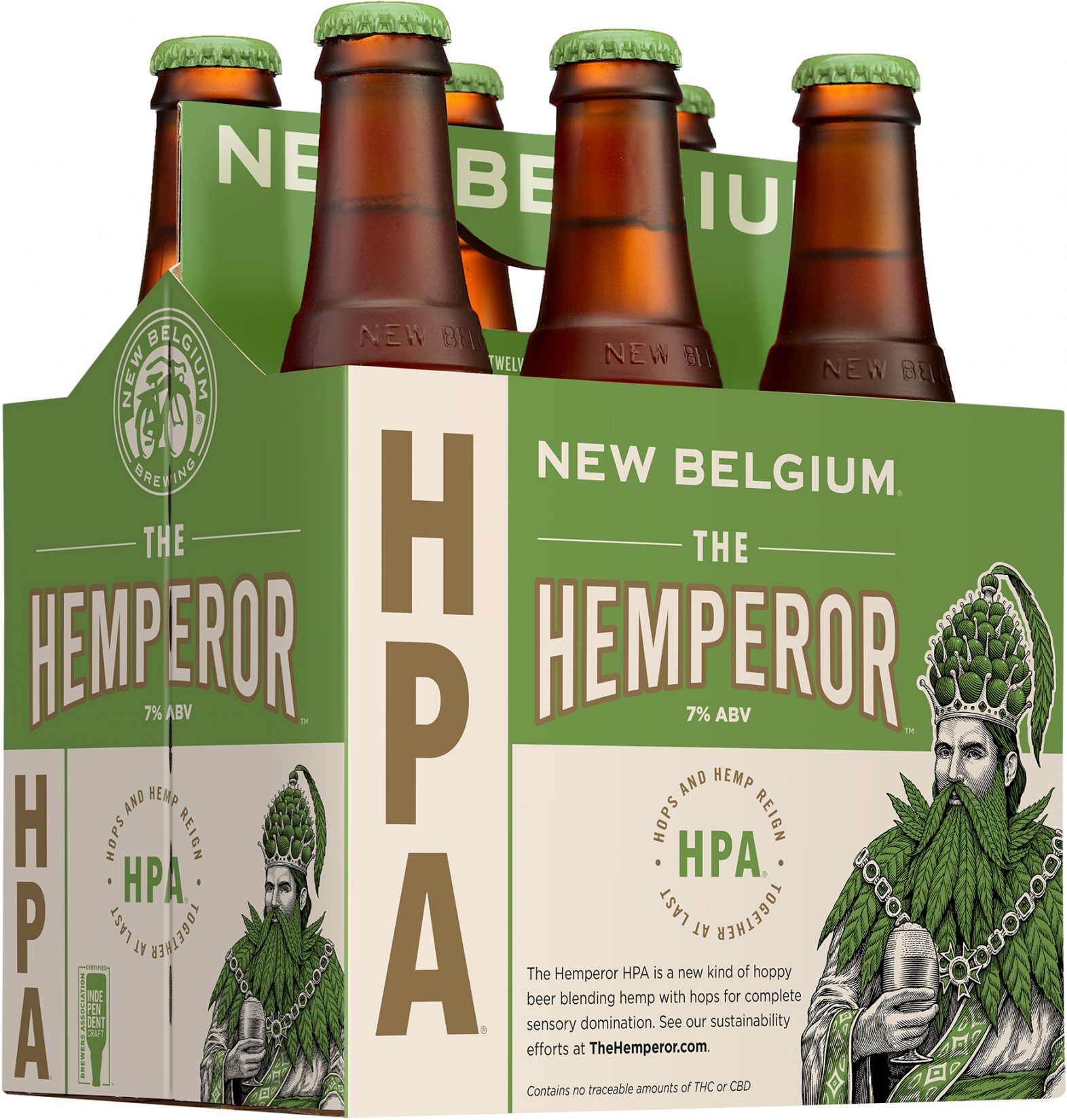 New Belgium The Hemperor HPA hemp beer