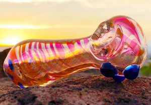 Triple Blown Glass Bowl, cheap glass pipes, free pipe giveaway, Chinese tariffs, cannabis news