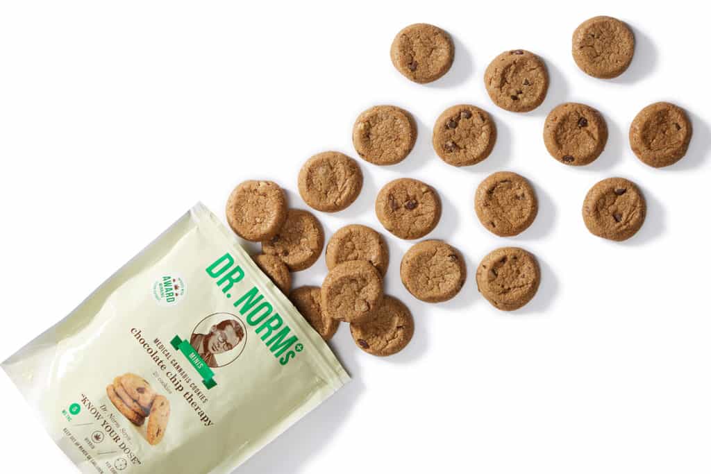 At just 5 mg. of THC per cookie, you can eat a handful of Dr. Norm's!