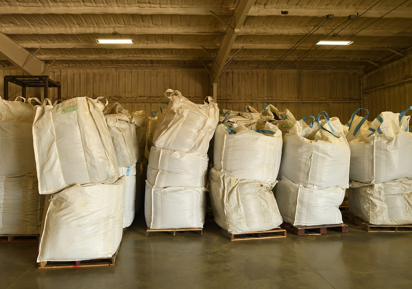 EATON, CO - SEPTEMBER 5: Hemp product is stored in a shop building at Colorado Cultivars Hemp Farm on September 5, 2017 in Eaton, Colorado. (Photo by RJ Sangosti/The Denver Post)