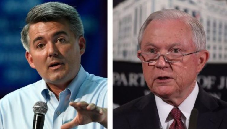 Sen. Cory Gardner’s siege of Justice Department over marijuana enters second month
