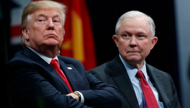 Trump is backing off the marijuana fight. Jeff Sessions has not.